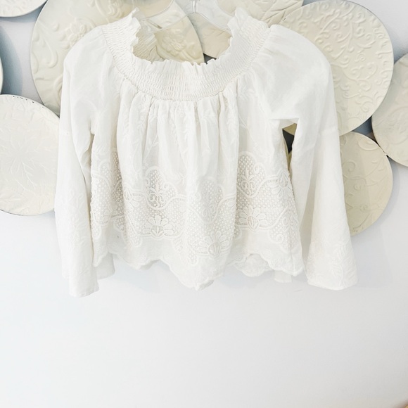 NWT Red Carter Off Shoulder Embroidered Blouse - Picture 4 of 6